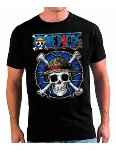 Camiseta One Piece salvavidas Jolly Roger Luffy