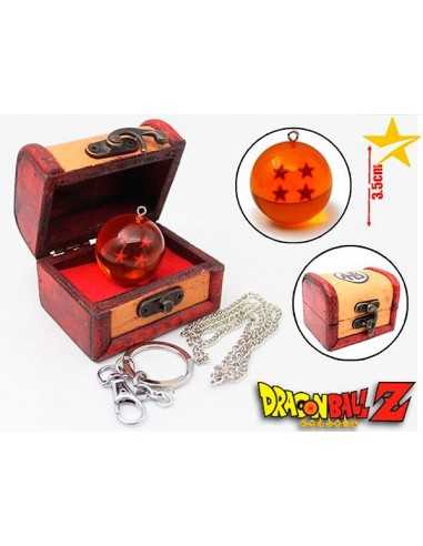 Bola Dragon Ball Z 4 estrellas con cofre