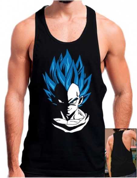 Camiseta Vegeta SS Dios Super Saiyan - Tirantes Gym