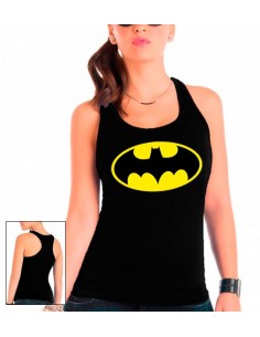 Camiseta Batman tirantes gym mujer