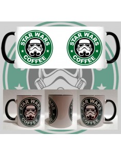 Taza Star Wars Stormtrooper starbuck cafe