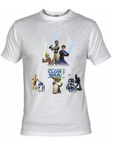 Camiseta Star Wars Clone Wars "Personajes" Camiseta Star Wars Clone Wars "Personajes"