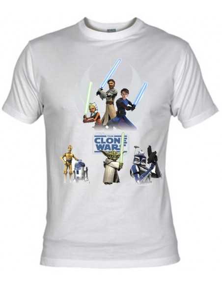 Camiseta Star Wars Clone Wars "Personajes" Camiseta Star Wars Clone Wars "Personajes"