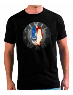 Camiseta Capitán América Vs Ironman