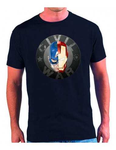 Camiseta Capitán América Vs Ironman