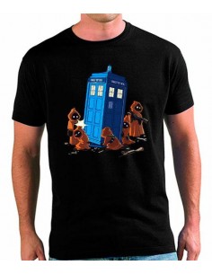 Camiseta Star Wars Jawas robando Tardis