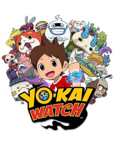 Camiseta Yo-kai Watch blanca personajes 2