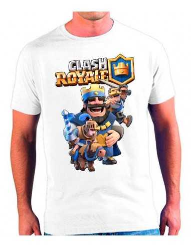 Camiseta Clash Royale Rey Azul - Poli