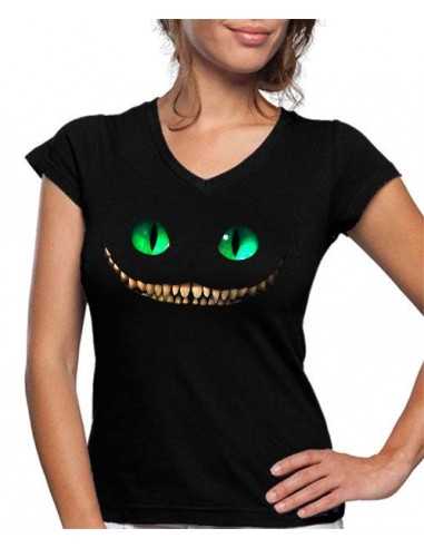 Camiseta Mujer Cheshire, Alicia a través del espejo