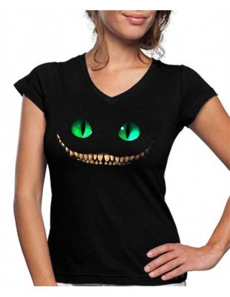 Camiseta Mujer Cheshire, Alicia a través del espejo