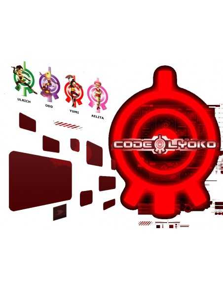 Camiseta Código Lyoko Roja (Data)