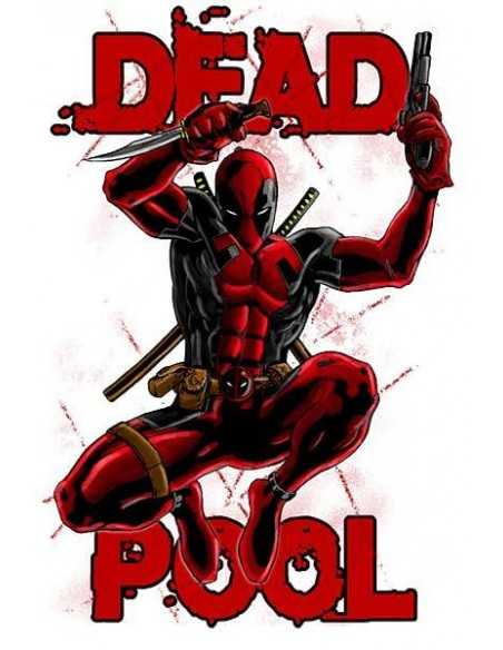 Camiseta Dead Pool Diseño Brink Poliester