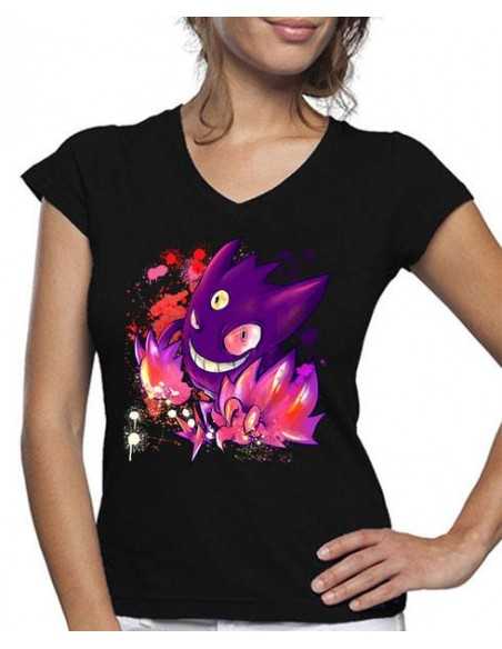 Camiseta de mujer Pokémon Mega Gengar