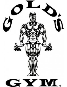 Camiseta gimnasio tirantes amarillo logo Golds gym 2