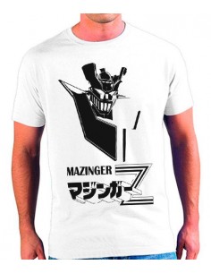 Camiseta Mazinger Z perfil (blanco y negro)