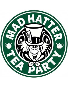 Camiseta Alicia Sombrerero Tea Party Poliester 2