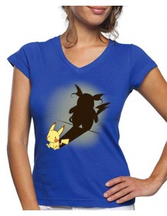 Camiseta de mujer Pikachu sombra