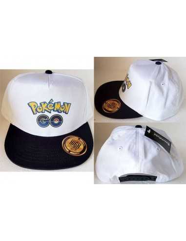 Gorra Plana Pokemon Go Blanca
