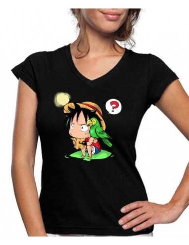 Camiseta mujer One Piece Luffy Loro