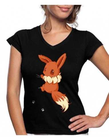 Camiseta Pokémon de mujer cute Eeve