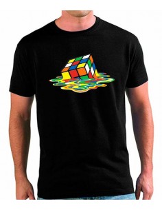 Camiseta Big Bang Theory Cubo de Rubik Fundido -custom- Unisex