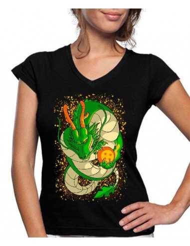 Camiseta de mujer Dragon Ball Z Shenronz Art Camiseta de mujer Dragon Ball Z Shenronz Art