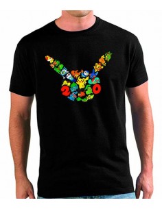 Camiseta Pokémon 20 Aniversario color