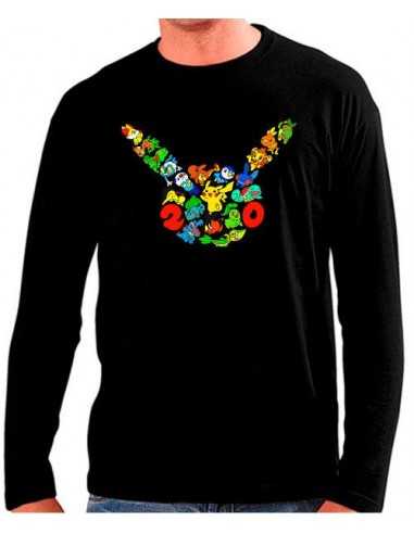 Camiseta Pokémon 20 Aniversario color
