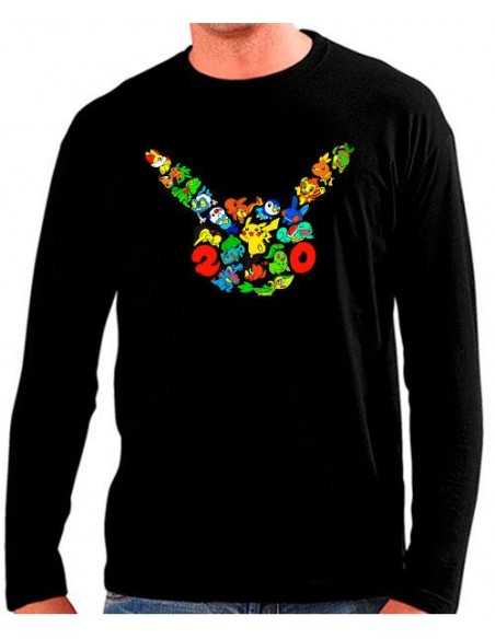 Camiseta Pokémon 20 Aniversario color