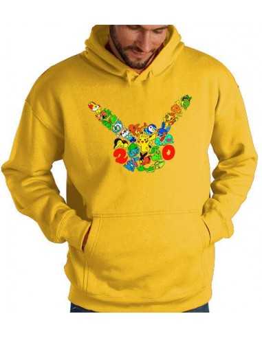 Sudadera Pokémon 20 Aniversario color