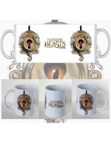 Taza Animales Fatásticos y Donde Encontrarlos - cerradura