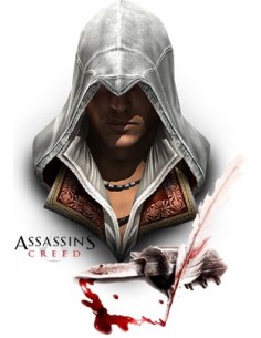 Camiseta Assassins Creed (Ezio pluma) Negra 2