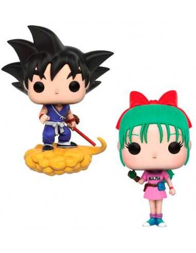 Figuras Funko Pop Bulma y Goku Dragon Ball Z