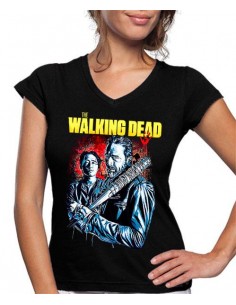 Camiseta de mujer Walking Dead Negan y Glend