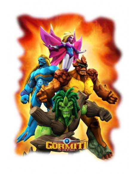 Camiseta Gormiti ( Cielo rojo) Manga larga azul marino