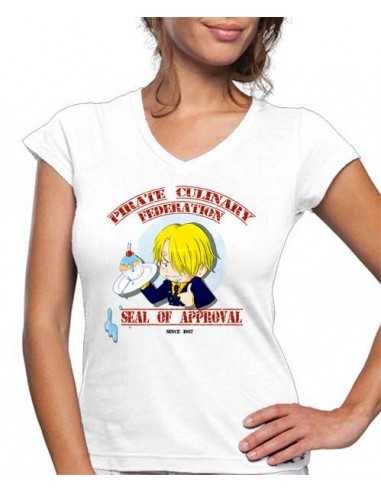 Camiseta de mujer Sanji Chef One Piece Camiseta de mujer Sanji Chef One Piece