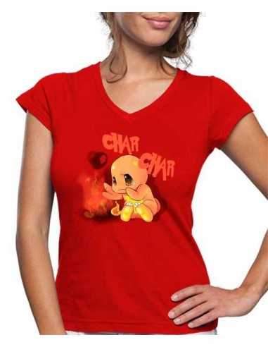 Camiseta de mujer Pokémon Charmander Camiseta de mujer Pokémon Charmander