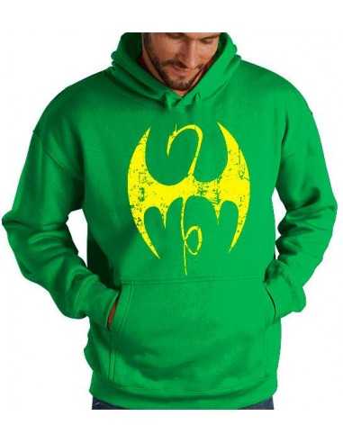 Sudadera Iron Fist logo desgastado