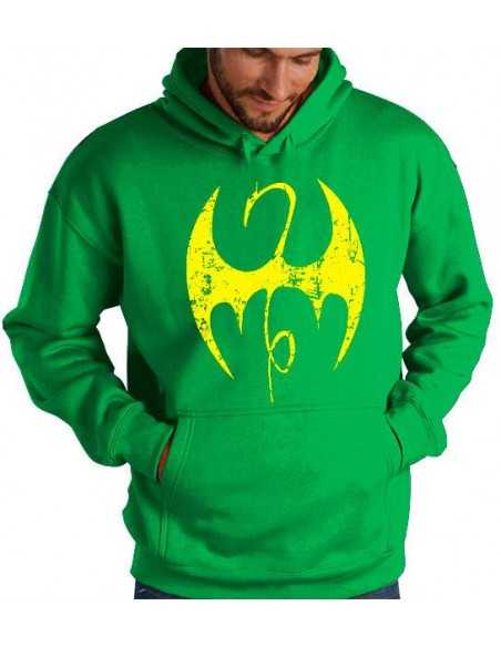 Sudadera Iron Fist logo desgastado