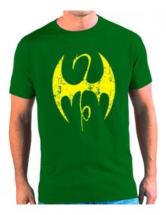 Camiseta Iron Fist Logo desgastado