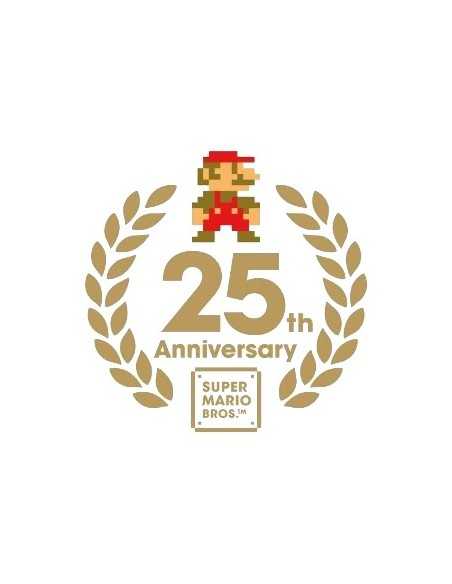 Camiseta Super Mario 25 aniversario (negra,adulto)