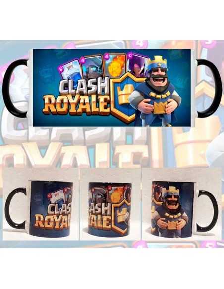 Taza Clash Royale Rey y Cartas