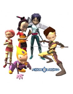 Camiseta Código Lyoko manga larga Roja "5 Personajes" 2