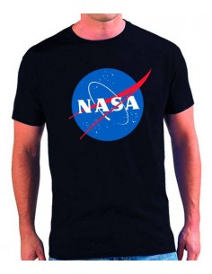 Camiseta Nasa con logo estampado en pecho