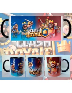 Taza Clash Royale Rey Rojo y Azul