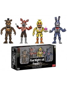 Pack de 4 figuras Five Nights at Freddy's Set nº2 Nightmare Edition