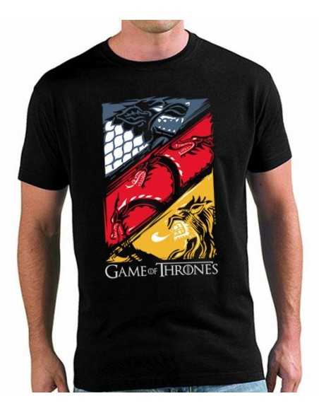 Camiseta Juego de Tronos Stark - Targaryen - Lannister