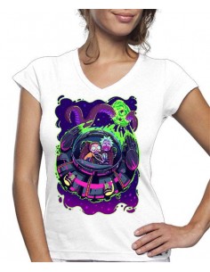 Camiseta Rick y Morty de mujer dejame conducir