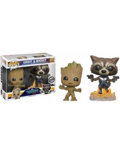 Funko Pop Rocket & Groot Guardianes de la Galaxia Vol.2 Pack 2