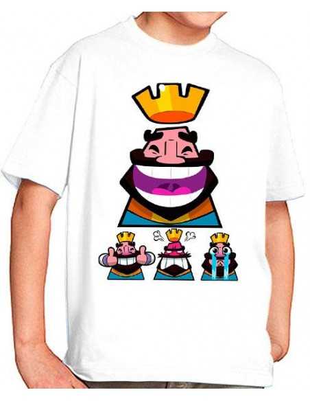Camiseta Clash Royale Rey Iconos